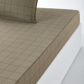 La Redoute Interieurs Hoeslaken in gewassen katoen, omslag 25 cm, Monille