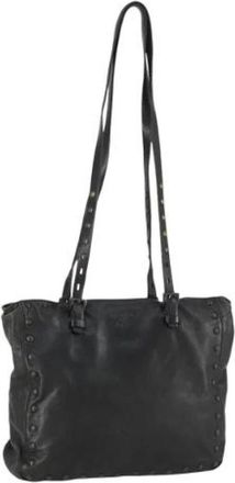 Prada Pre-owned Tote Bags, female, Black, Size: ONE SIZE Pre-owned Leather Tote Bag