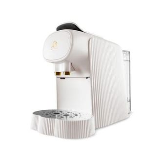Alessi Capsule coffee machine Plissé - White - Thermoplastic resin - Designer Michele de Lucchi
