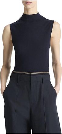 Vince Sleeveless Mock Neck Womens Clothing Coastal : XL, Cashmere/Polyester/Wool