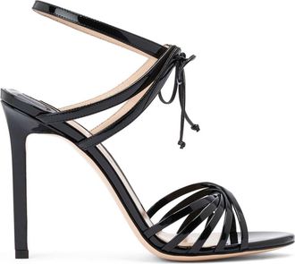 Tom Ford 105mm Angelica Ankle Strap Sandals - women - Calf Leather/Calf Leather/Calf Leather/Goat Skin/Goat Skin - 40 - Black