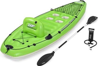 Bestway Kayak Hinchable De Pesca Bestway Hydro-force Koracle 285x92x57cm Individual Con Remo, Aletas, Bomba Manual Y Bolsa De Transporte