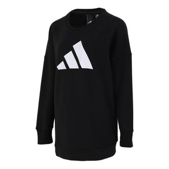 adidas (WMNS) adidas Future Icons Sweatshirt Asia Sizing Black White H57330
