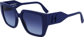 Karl Lagerfeld Womens KL6098S 52 400 Sunglasses - Blue - One Size