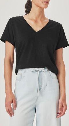 Splendid Louisa V-Neck T-Shirt in Black at Nordstrom, Size X-Small