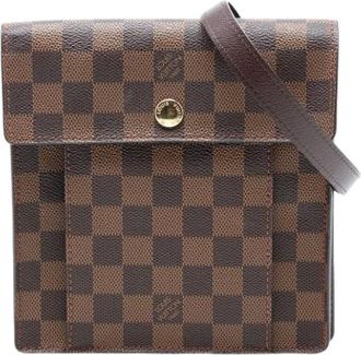 Louis Vuitton Pre-owned Cross Body Bags, female, Brown, Size: ONE SIZE Pre-owned Fabric Crossbody Bag