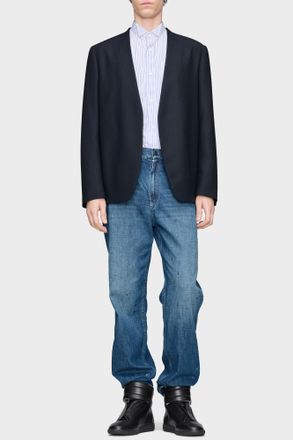 Maison Margiela Jeans With Vintage Effect, Mens, Navy Blue