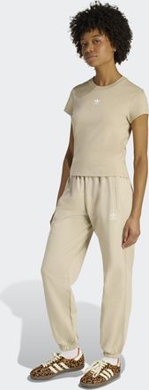adidas Sporthose ADIDAS ORIGINALS ESS FT PT, Damen, Gr. XXL, N-Gr, stone khaki, Obermaterial: 100% Baumwolle, Hosen Sporthose