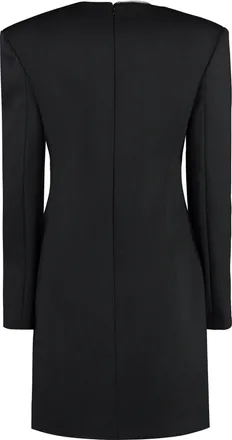Genny Womens Wool-Blend Dress Black