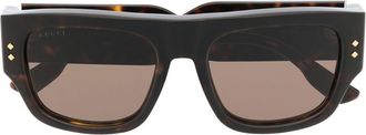 Gucci GG1262S square-frame sunglasses - unisex - Acetate - 54 - Brown