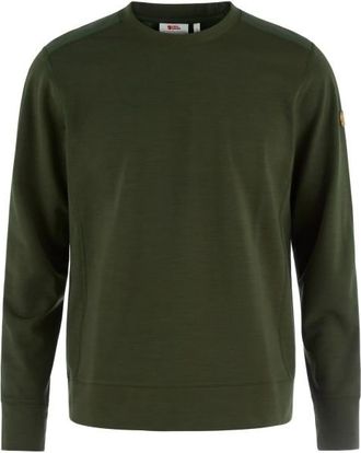 Fj&auml;llr&auml;ven Keb Fleece Crew Neck Fleecepullover f&uuml;r Herren | oliv