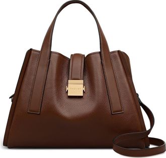Radley London Sloane Mews Medium Leather Satchel in Chocolate at Nordstrom Rack