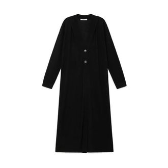 Maliparmi Long Knitwear, female, Black, Size: S Colours of the World Cardigan