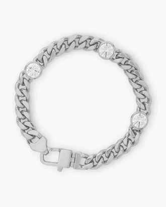 Melinda Maria Womens Julian Triple Diamond Bracelet In Silver