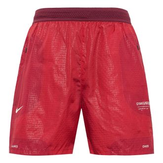 Nike x Gyakusou Logo Running Training Shorts Mens Red CU4389-677