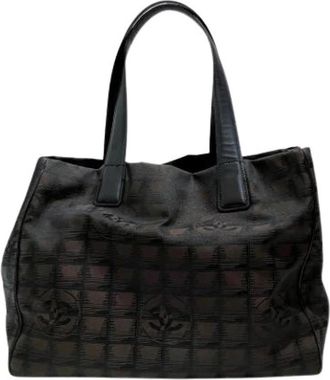 Chanel Pre-owned New Travel Line Tote bag - Dames - Vintage Shopper - Bruin - ONE Size - Leer - Vintage