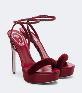 Rene Caovilla Sandalias con plataforma adornadas