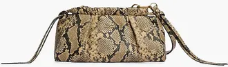 Tommy Hilfiger Womens Snake-Embossed Leather Mini Crossbody - Snake
