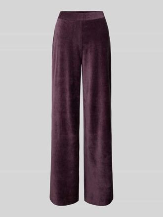 QS by s.Oliver Flared Cordhose mit elastischem Bund in Purple, Größe 36