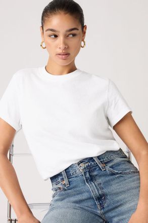 Levi's Camiseta Favorite Slub - Mujer - XS - Blanco / Bright White