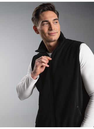 Trigema Fleeceweste TRIGEMA TRIGEMA Fleeceweste, Herren, Gr. 4XL, schwarz, 100% Polyester, Westen Fleeceweste