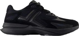Lanvin Zwarte Leren Schoudertas - Heren - Sneakers - Zwart - 41 EU - Leer - Schoenen
