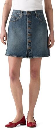 Levi's Retro Button Front Denim Skirt in Eight Track Skirt at Nordstrom, Size 24
