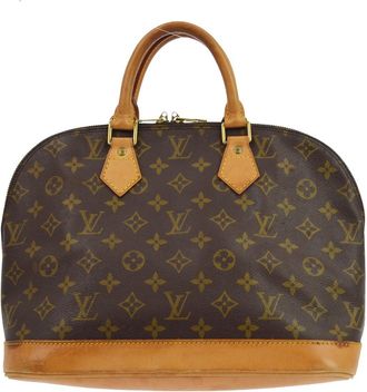Louis Vuitton Alma Monogram Canvas Brown Canvas Handbag (Pre-Owned)