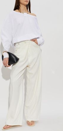 Darkpark Erin Top With Decorative Necklace, Womens, White