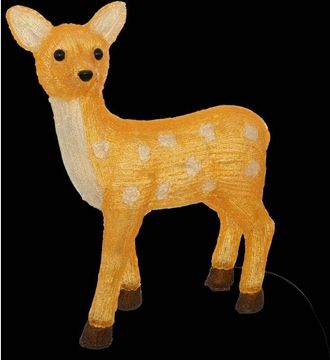 Fééric Lights & Christmas Fééric Lights And Christmas - Luz exterior para ciervos H48cm 50 led blanco frío con panel solar - Feeric lights & christmas