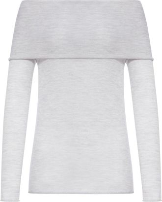 Roberto Collina SILK AND CASHMERE BOAT NECK SWEATER - Roberto Collina - Woman
