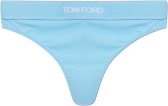 Tom Ford Signature Thong - Dames - Onderbroek - Blauw - XS - Ondergoed