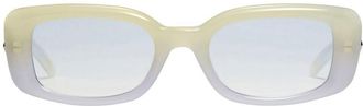 Gentle Monster gradient-effect rectangular frame sunglasses - unisex - Acetate - One Size - Yellow