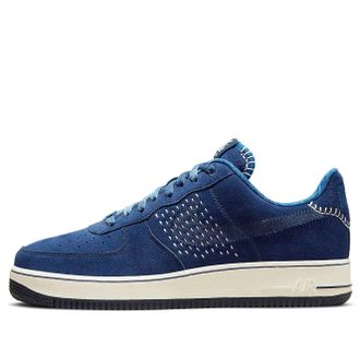 Nike Air Force 1 07 PRM The One Line Low-top Sneakers Blue Unisex Blue White Black DO7993-447