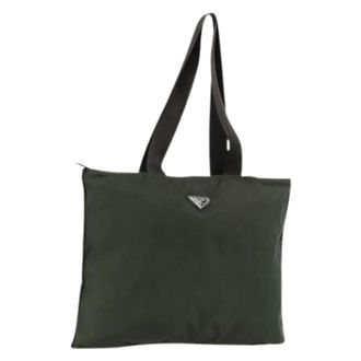Prada Pre-owned Tote Bags, female, Green, Size: ONE SIZE Pre-owned Vintage Tote Bag