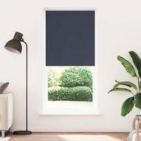 OEM Estor Enrollable Opaco De 124,4 X 230 Cm, Ancho De La Tela 120 Cm, Azul Marino - Crezuo