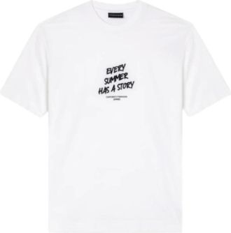 Emporio Armani Hombre, Camisetas, Blanco, Talla: M