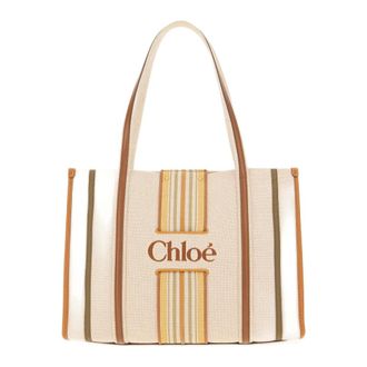Chlo&eacute; Woody Loop Tote - - Bags - Donna - Beige - ONE SIZE