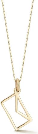 Ember Fine Jewelry 14K Gold Envelope Charm Pendant Necklace at Nordstrom Rack