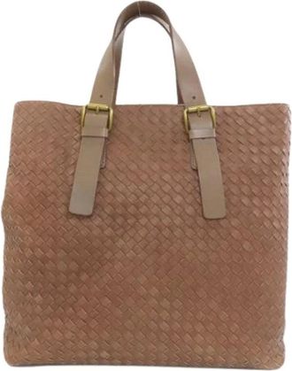 Bottega Veneta Pre-owned Tote Bags, female, Brown, Size: ONE SIZE Pre-owned Vintage Tote Bag