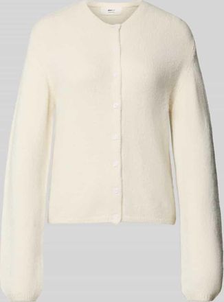 Gina Tricot Strickjacke mit Knopfleiste in Offwhite, Größe XL