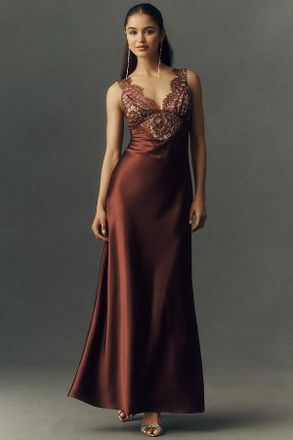 Bardot Torie Lace Slip Maxi Dress