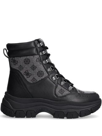 Guess Co Bliza boots - women - Polyurethane/Rubber/Fabric/Fabric - 39 - Black