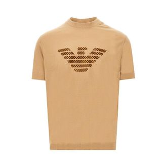 Emporio Armani Lyocell and cotton blend T-shirt with logo Man XXL