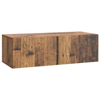 vidaXL Mueble Para Tv De Pared Madera Envejecida 98 X 41 X 30 Cm Vidaxl