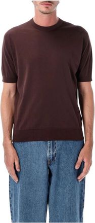 John Smedley Round-neck Truien - Heren - Ronde hals truien - Bruin - M - Truien & Vesten