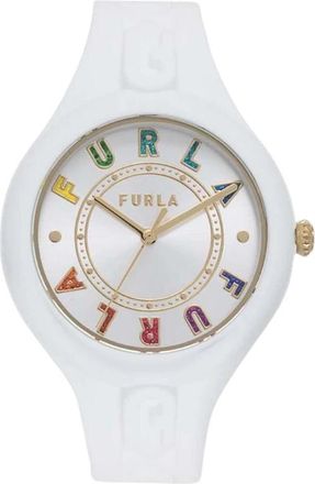 Furla Ronde Kast Horloge - Dames - Horloges - Wit - ONE Size - Accessoires