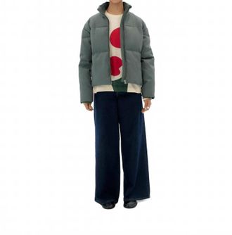 Thinking Mu Gemma Quilted Jacket In Green