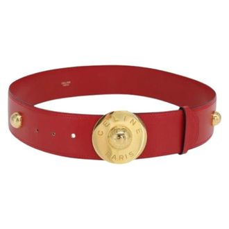 Celine Pre-owned Belts, female, Red, Size: ONE SIZE Pre-owned Leather Belt