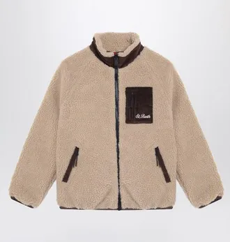 MC2 Saint Barth Beige sherpa jacket with Snoopy